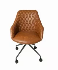 Fiesta Office Chair - Tan Vegan Leather
